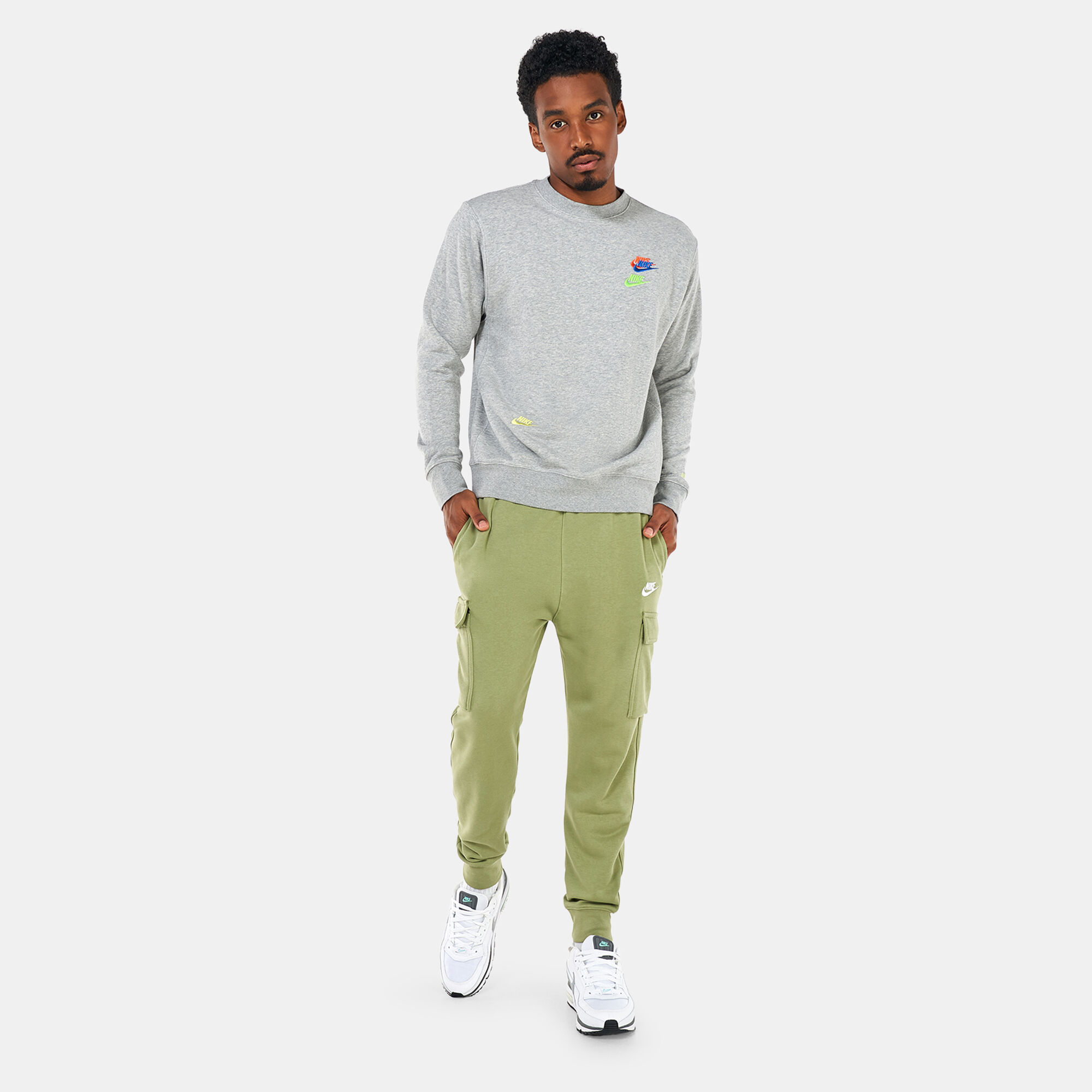 Nike club french on sale terry cargo pants