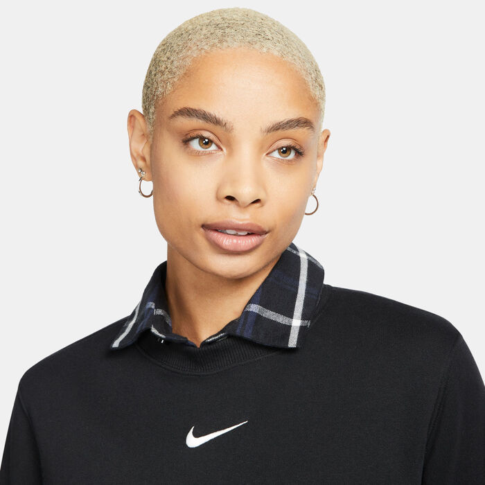 Nike Women's Sportswear Phoenix Fleece Sweatshirt Black Nike Women's Sportswear Phoenix Fleece Sweatshirt Black image number 3