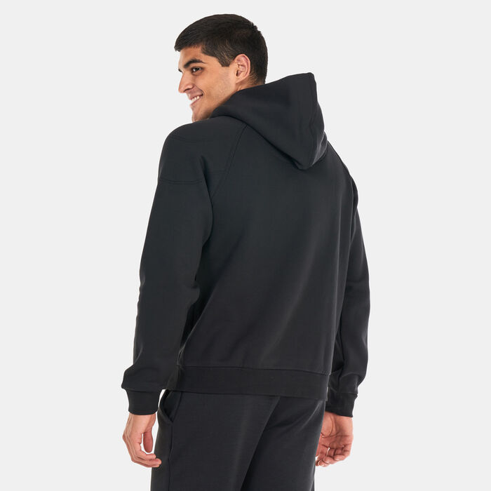 adidas Men's Lounge Fleece Hoodie Black adidas Men's Lounge Fleece Hoodie Black image number 1
