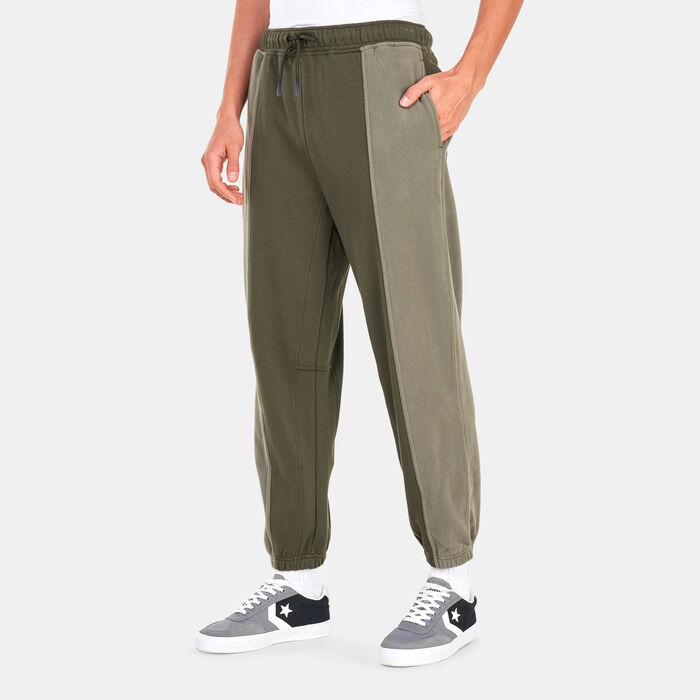 Converse Paneled Knit Joggers Green image number 0