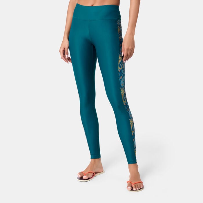 COEGA Women's Swimming Leggings Green COEGA Women's Swimming Leggings Green image number 0