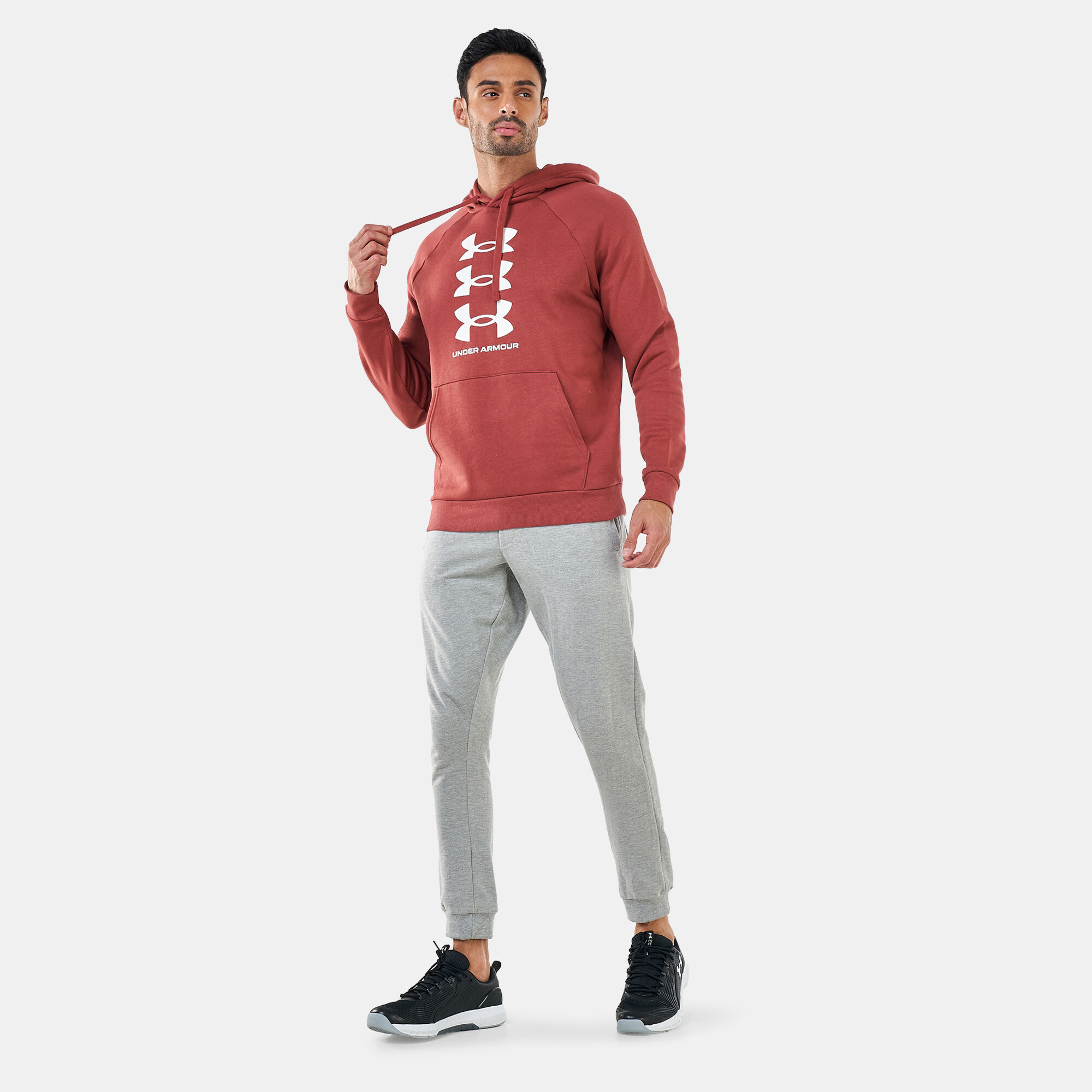 Men's ua rival fleece multilogo hoodie store