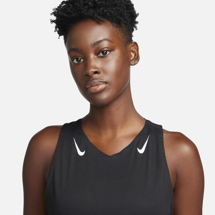 Nike Women's AeroSwift Dri-FIT ADV Running Vest Black Nike Women's AeroSwift Dri-FIT ADV Running Vest Black image number 2