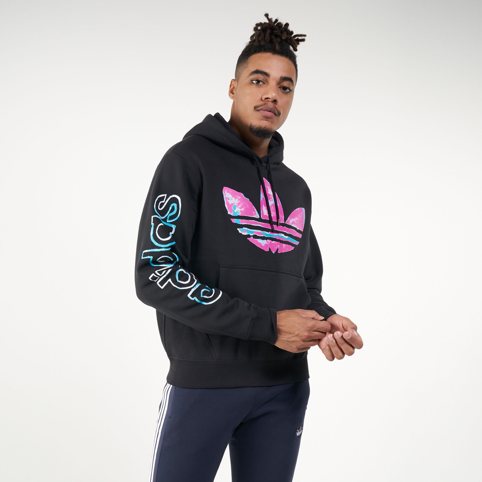 Adidas watercolor hoodie clearance
