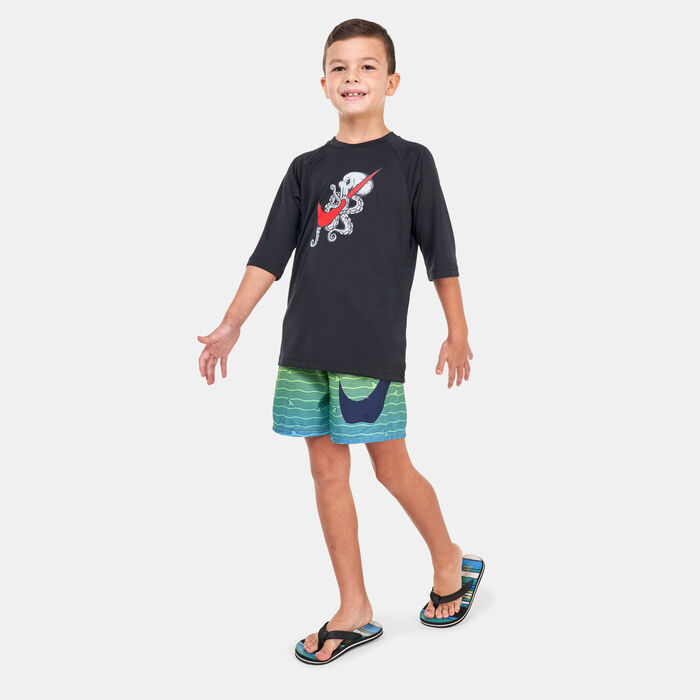 Nike Swim Kids' 4-inch Volley Shorts Blue Nike Swim Kids' 4-inch Volley Shorts Blue image number 2