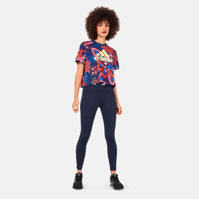 adidas Women's FARM Rio Graphic T-Shirt Blue adidas Women's FARM Rio Graphic T-Shirt Blue image number 2