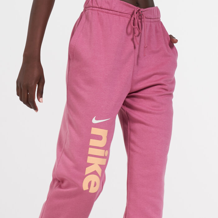 Nike Women's Sportswear Fleece Varsity Joggers Pink Nike Women's Sportswear Fleece Varsity Joggers Pink image number 3