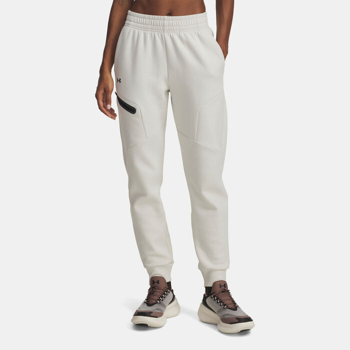 Under Armour Women's Unstoppable Fleece Joggers White image number 0