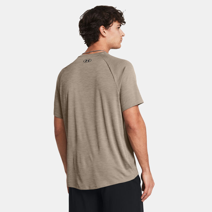 Under Armour Men's UA Tech Textured T-Shirt Brown Under Armour Men's UA Tech Textured T-Shirt Brown image number 1