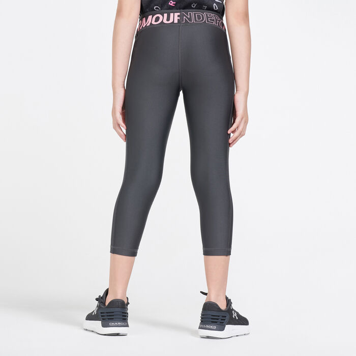 Under Armour Girl's Armour Hg Capris Tights, Grey (Black/White), Small :  Buy Online at Best Price in KSA - Souq is now : Fashion