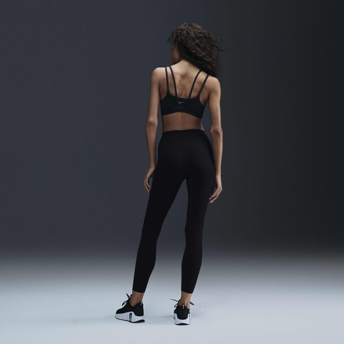 Nike Women's Zenvy Dri-FIT Strappy Light-Support Training Sports Bra Black Nike Women's Zenvy Dri-FIT Strappy Light-Support Training Sports Bra Black image number 4