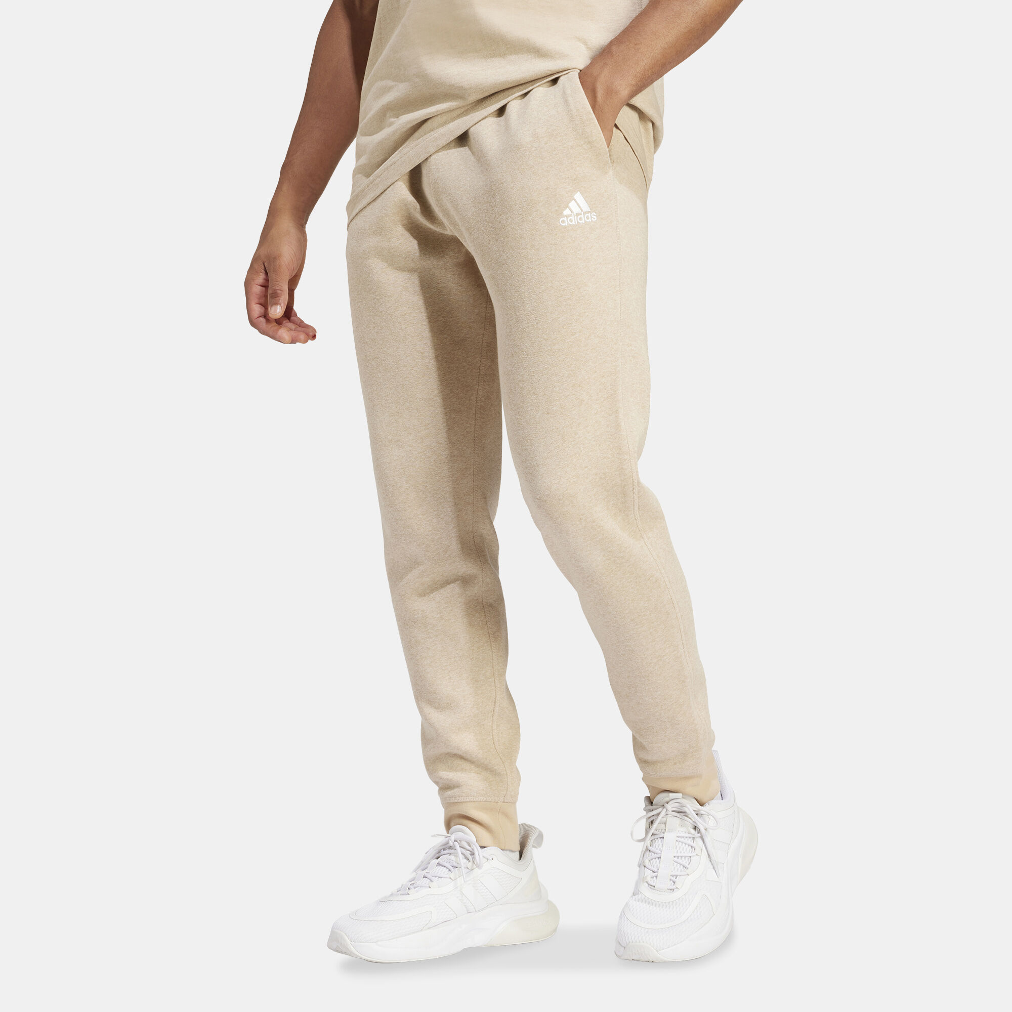 Adidas beige sweatpants best sale