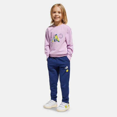 adidas Kids' x Smileyworld Sweatshirt and Sweatpants Set Purple