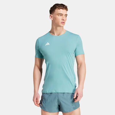 adidas Men's Adizero Essentials Running T-Shirt Blue adidas Men's Adizero Essentials Running T-Shirt Blue