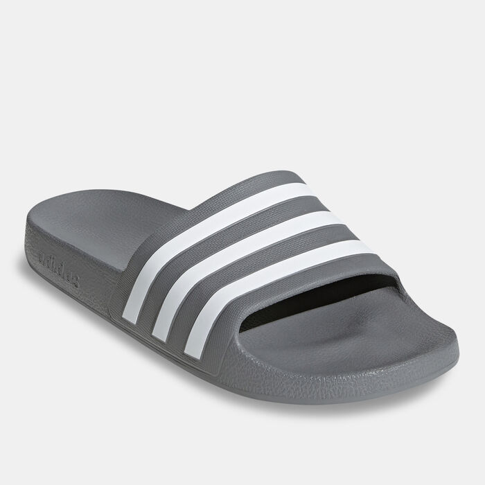 adidas Adilette Aqua Slides Grey adidas Adilette Aqua Slides Grey image number 0