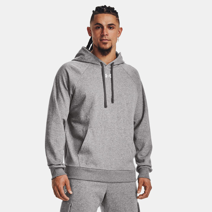 Under Armour Men's UA Rival Fleece Hoodie Grey Under Armour Men's UA Rival Fleece Hoodie Grey image number 0