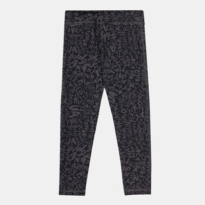 Under Armour Kids' Motion Printed Cropped Training Leggings Grey