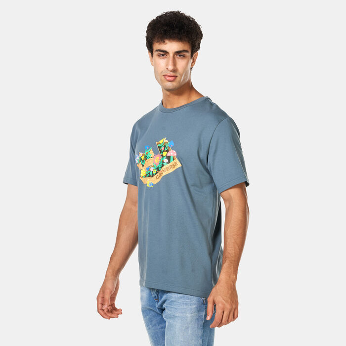 Converse Men's Star Chevron Herb Garden T-Shirt Blue Converse Men's Star Chevron Herb Garden T-Shirt Blue image number 0