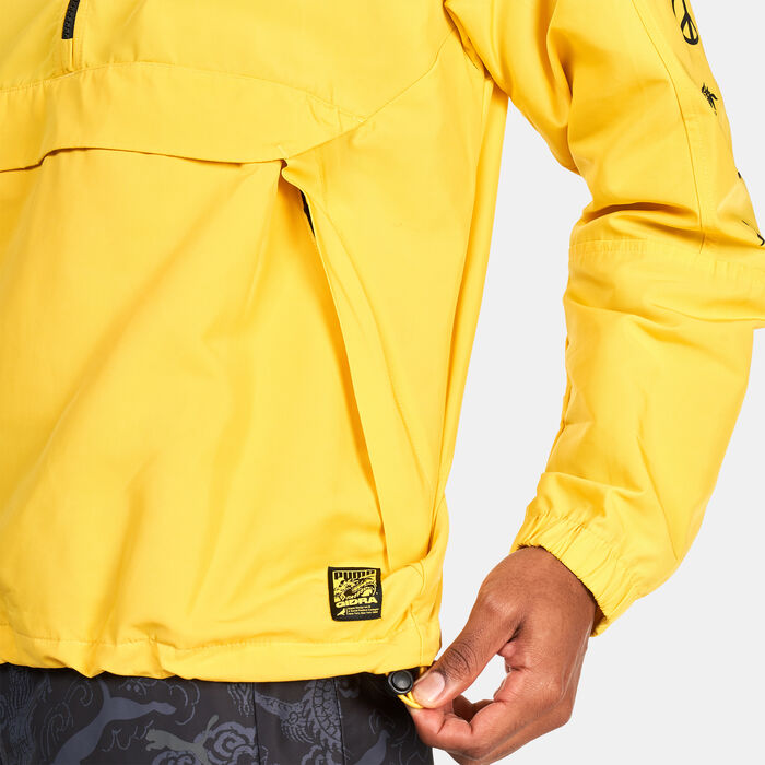 PUMA Men's x STAPLE Anorak Jacket yellow image number 3
