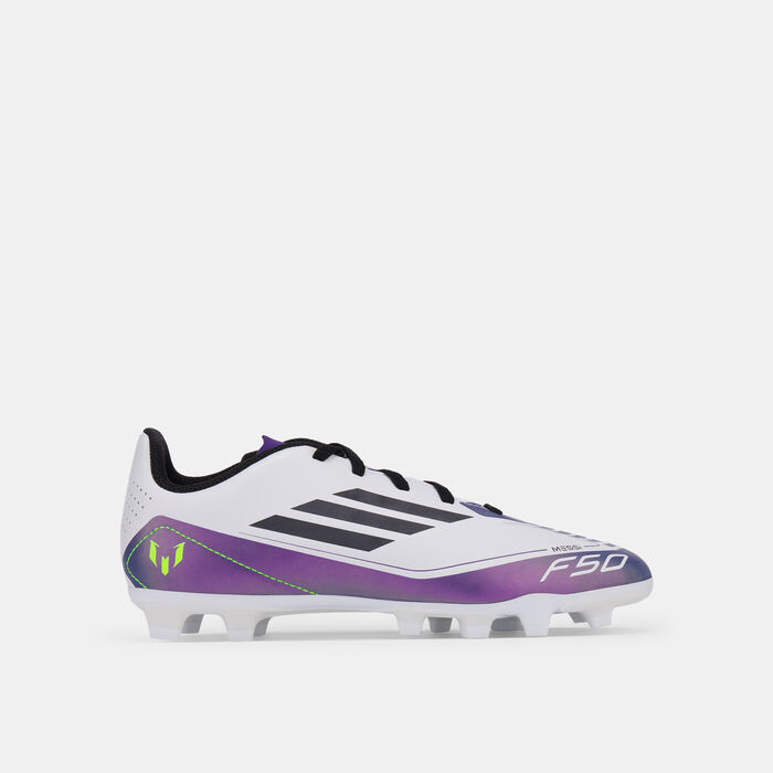 adidas Kids' F50 Club Messi Multi-Ground Football Shoes White image number 0