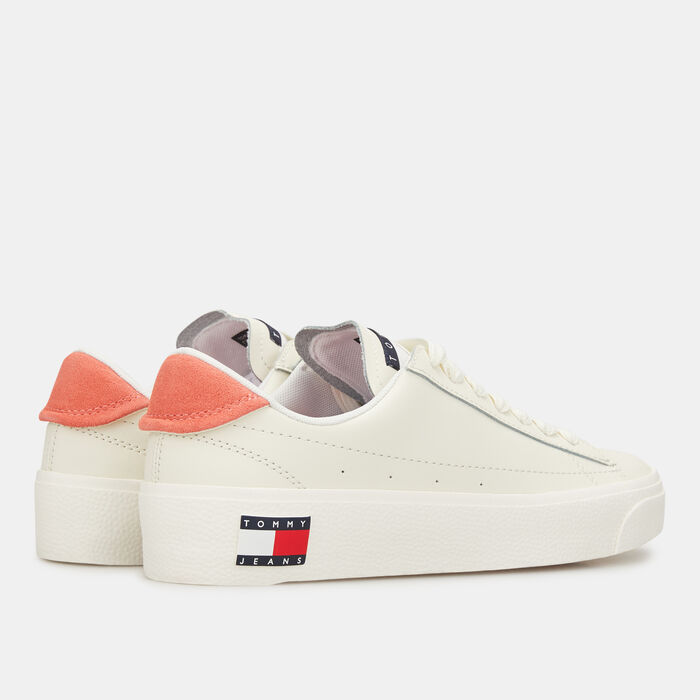 Tommy Hilfiger Women's Jeans Vulcanized Low-Top Shoes White Tommy Hilfiger Women's Jeans Vulcanized Low-Top Shoes White image number 2