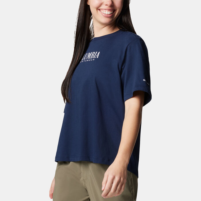 Columbia Women's North Cascades™ Relaxed T-Shirt Blue Columbia Women's North Cascades™ Relaxed T-Shirt Blue image number 2