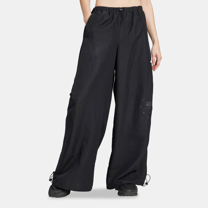 adidas Women's Bloom Sky Print Parachute Track Pants Black adidas Women's Bloom Sky Print Parachute Track Pants Black image number 0