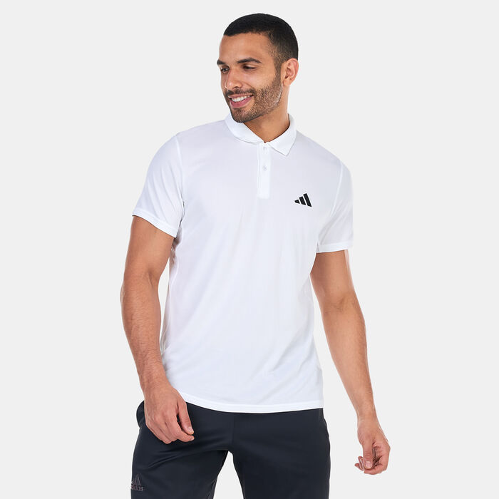 adidas Men's Train Essentials Training Polo Shirt White adidas Men's Train Essentials Training Polo Shirt White image number 0