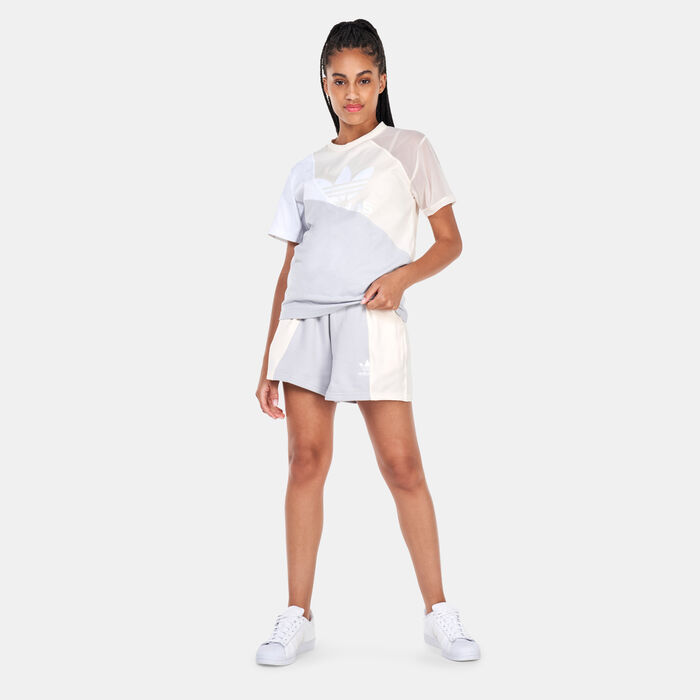 adidas Originals Women's Adicolor Split Trefoil T-Shirt Beige adidas Originals Women's Adicolor Split Trefoil T-Shirt Beige image number 2