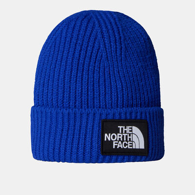 The North Face Kids' Box Logo Cuffed Beanie Blue
