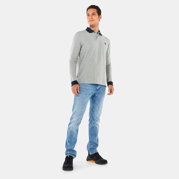 Timberland Men's Millers River Tipped Pique Polo Shirt Grey Timberland Men's Millers River Tipped Pique Polo Shirt Grey image number 2