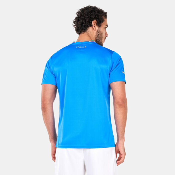PUMA Men's Italy Home Jersey - 2022/23 Blue PUMA Men's Italy Home Jersey - 2022/23 Blue image number 1