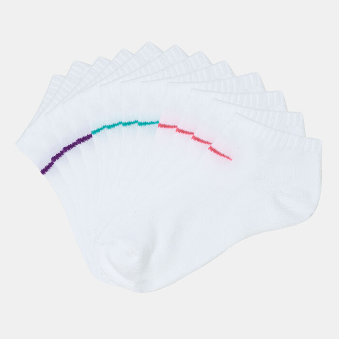 Nike Kids' NHG Metallic Swoosh No-Show Socks (6 Pack) White Nike Kids' NHG Metallic Swoosh No-Show Socks (6 Pack) White image number 0