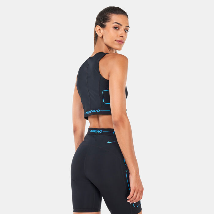 Nike Women's Pro Dri-FIT Training Tank Top Black Nike Women's Pro Dri-FIT Training Tank Top Black image number 1
