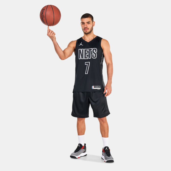 Jordan Men's Brooklyn Nets Statement Edition Tank Top - 2022/23 Black image number 2