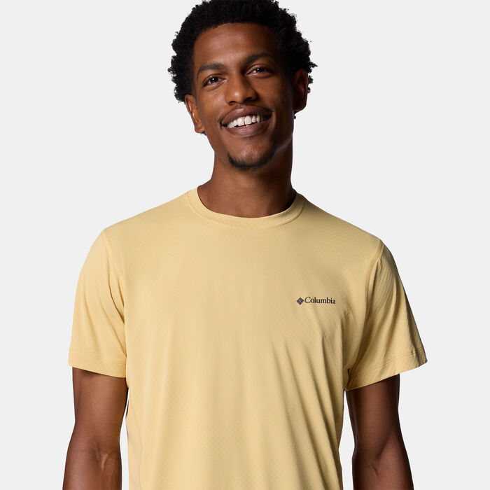 Columbia Men's Zero Rules Light Technical Hiking T-Shirt yellow image number 3