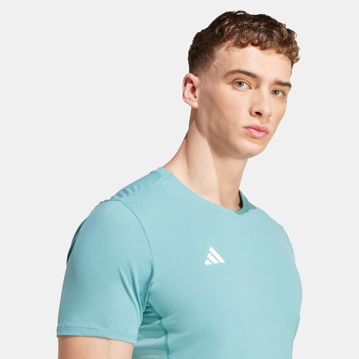 adidas Men's Adizero Essentials Running T-Shirt Blue image number 3