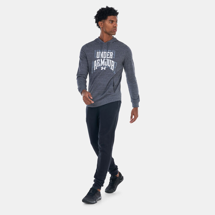 Under Armour Men's UA Rival Terry Graphic Hoodie Grey image number 2