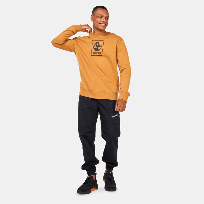 Timberland Men's Stack Logo Crew Sweatshirt yellow Timberland Men's Stack Logo Crew Sweatshirt yellow image number 2