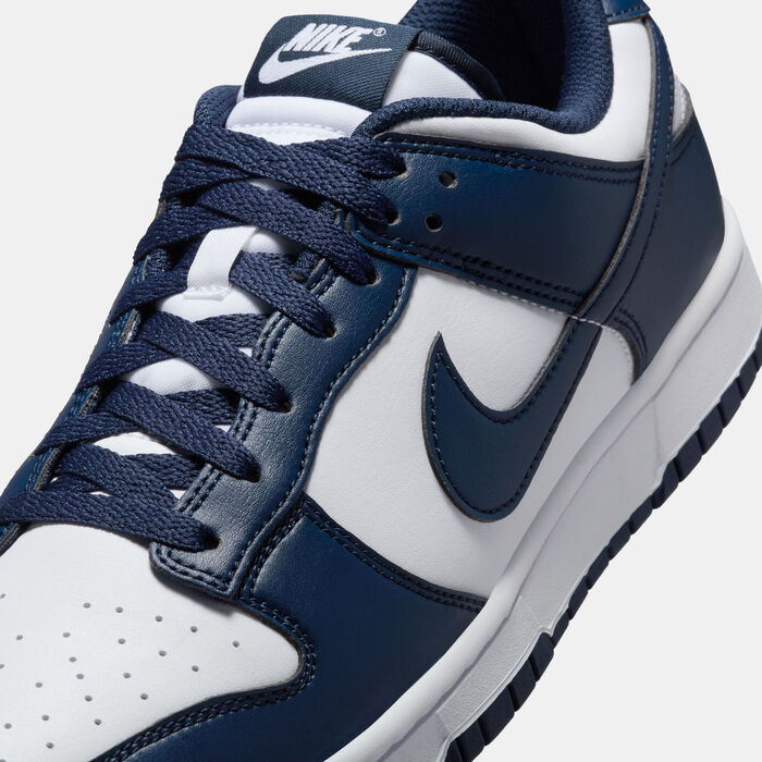 Nike Men's Dunk Low Retro Shoes Blue Nike Men's Dunk Low Retro Shoes Blue image number 11