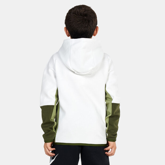 Nike Kids' Sportswear Tech Fleece Hoodie (Older Kids) Green Nike Kids' Sportswear Tech Fleece Hoodie (Older Kids) Green image number 1