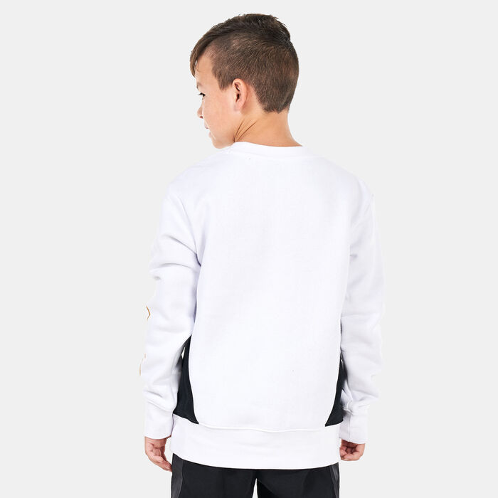 Jordan Kids' Holiday Shine Jumpman Air Sweatshirt (Younger Kids) White Jordan Kids' Holiday Shine Jumpman Air Sweatshirt (Younger Kids) White image number 1