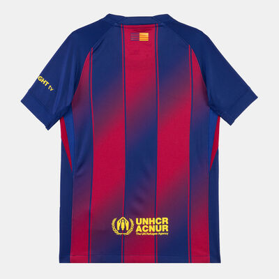 Nike Kids' FC Barcelona 25/26 Home Replica Football Jersey Blue