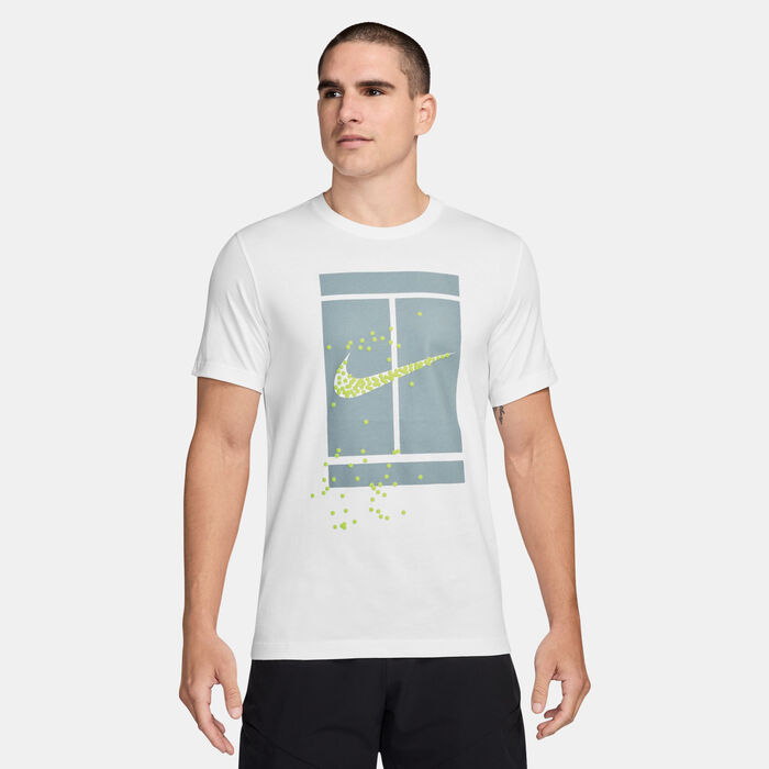 Nike Men's Court Tennis Graphic T-Shirt White Nike Men's Court Tennis Graphic T-Shirt White image number 0
