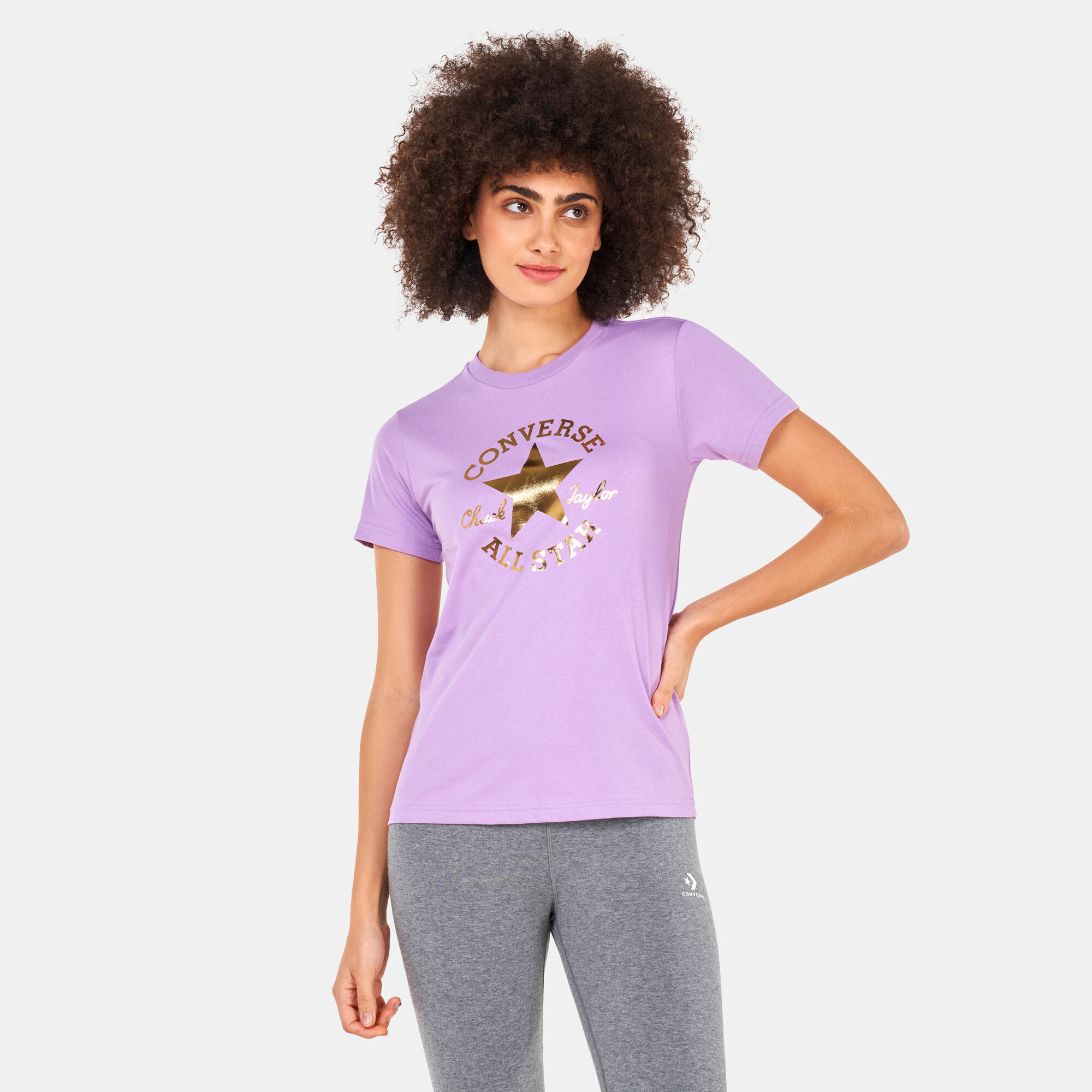 Chuck taylor sale t shirt purple