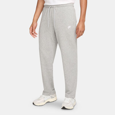 Nike Men's Club French Terry Wide Leg Pants Grey