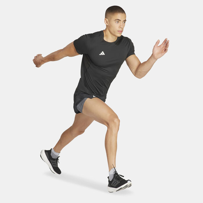 adidas Men's Adizero Essentials Running T-Shirt Black image number 2