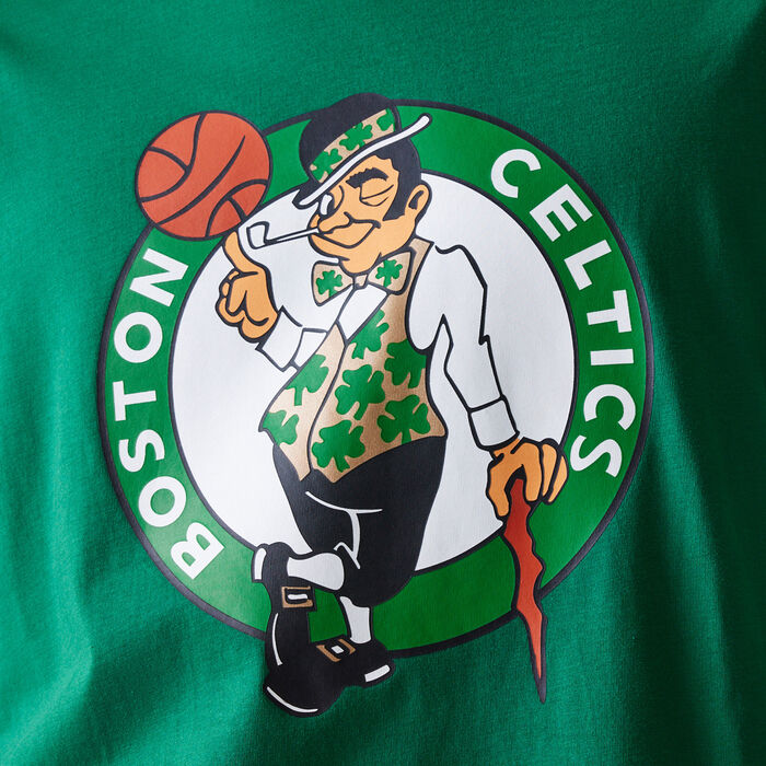 New Era Men's NBA Boston Celtics Panel T-Shirt Green New Era Men's NBA Boston Celtics Panel T-Shirt Green image number 3