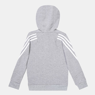 adidas Kids' Future Icons 3-Stripes Full-Zip Jacket Grey