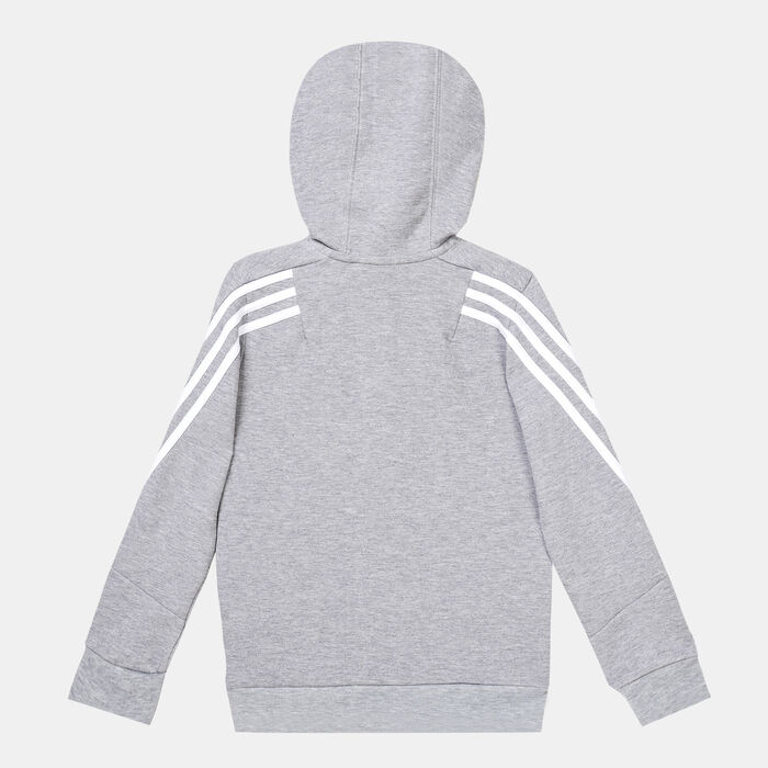 adidas Kids' Future Icons 3-Stripes Full-Zip Jacket Grey image number 1